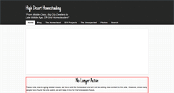 Desktop Screenshot of highdeserthomesteading.com